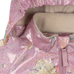 Imperméable multicolore en polyester avec capuche détachable et coutures thermosoudées pour enfants