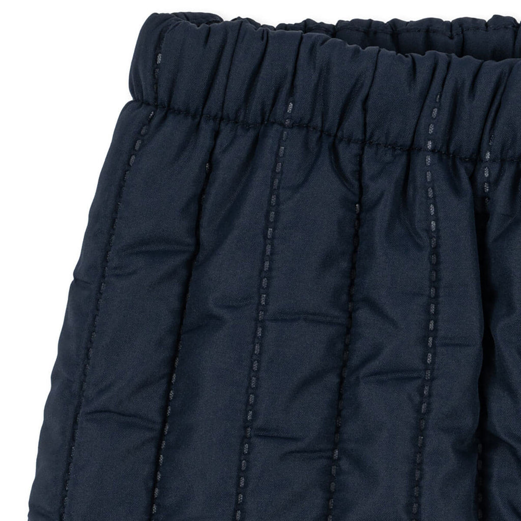 Ensemble veste et pantalon de sport bleu marine matelassés en polyester thermique avec revêtement déperlant pour enfants