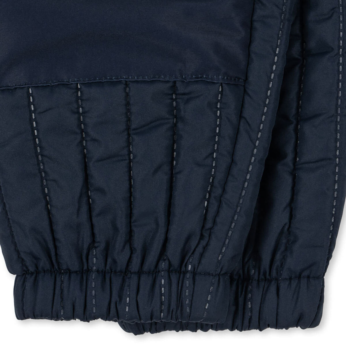 Ensemble veste et pantalon de sport bleu marine matelassés en polyester thermique avec revêtement déperlant pour enfants