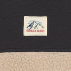 Veste polaire classique Oxford Tan recyclée pour enfants, avec col montant et passe-pouces