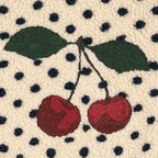 Veste polaire brodée de pois classiques en matière recyclée avec col montant et fermeture éclair intégrale pour tout-petits