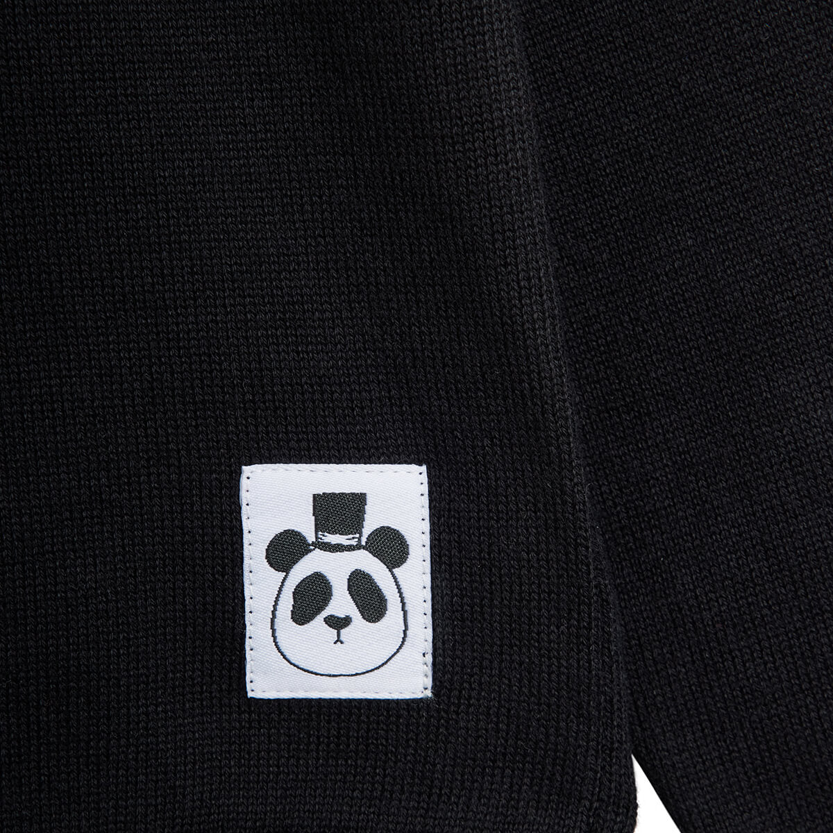 Joli pull à capuche en coton biologique à fines mailles avec oreilles de souris noires et manches raglan pour enfants