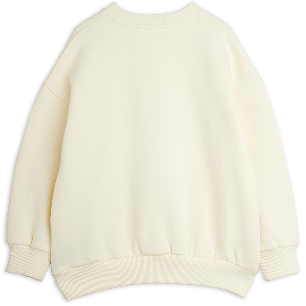 Sweat-shirt décontracté en coton biologique imprimé de vers de velours avec bordure côtelée pour enfants