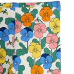 Legging en coton biologique à imprimé floral multicolore intégral et ceinture élastiquée pour enfants