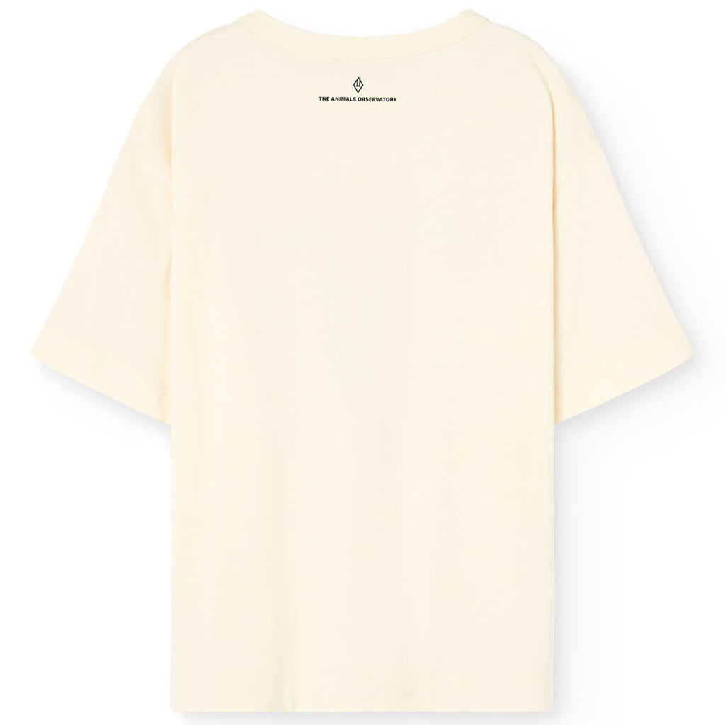 T-shirt Oversize en Coton Cheval Blanc Brillant et Ludique pour Enfants Expressifs